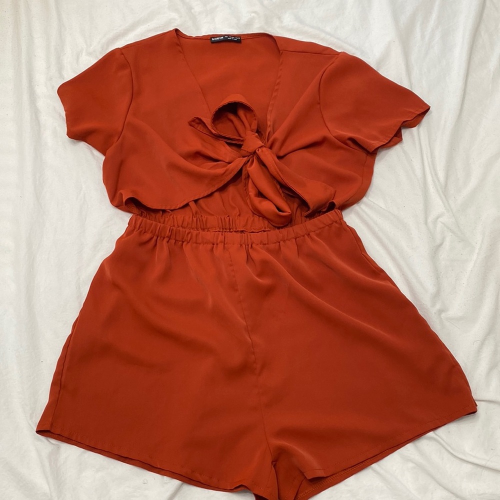 Shein Tie in the Front Romper